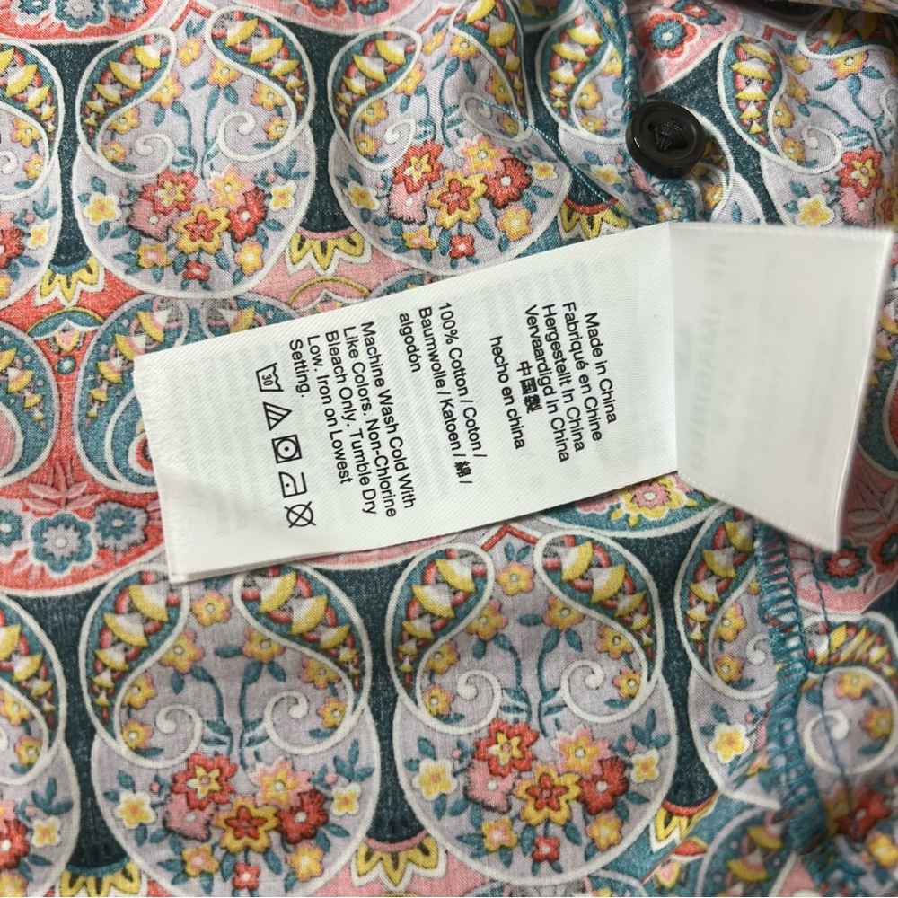 J. Crew Tie-Waist Organic Cotton Top in Liberty Giorgia Duke - Picture 10 of 10